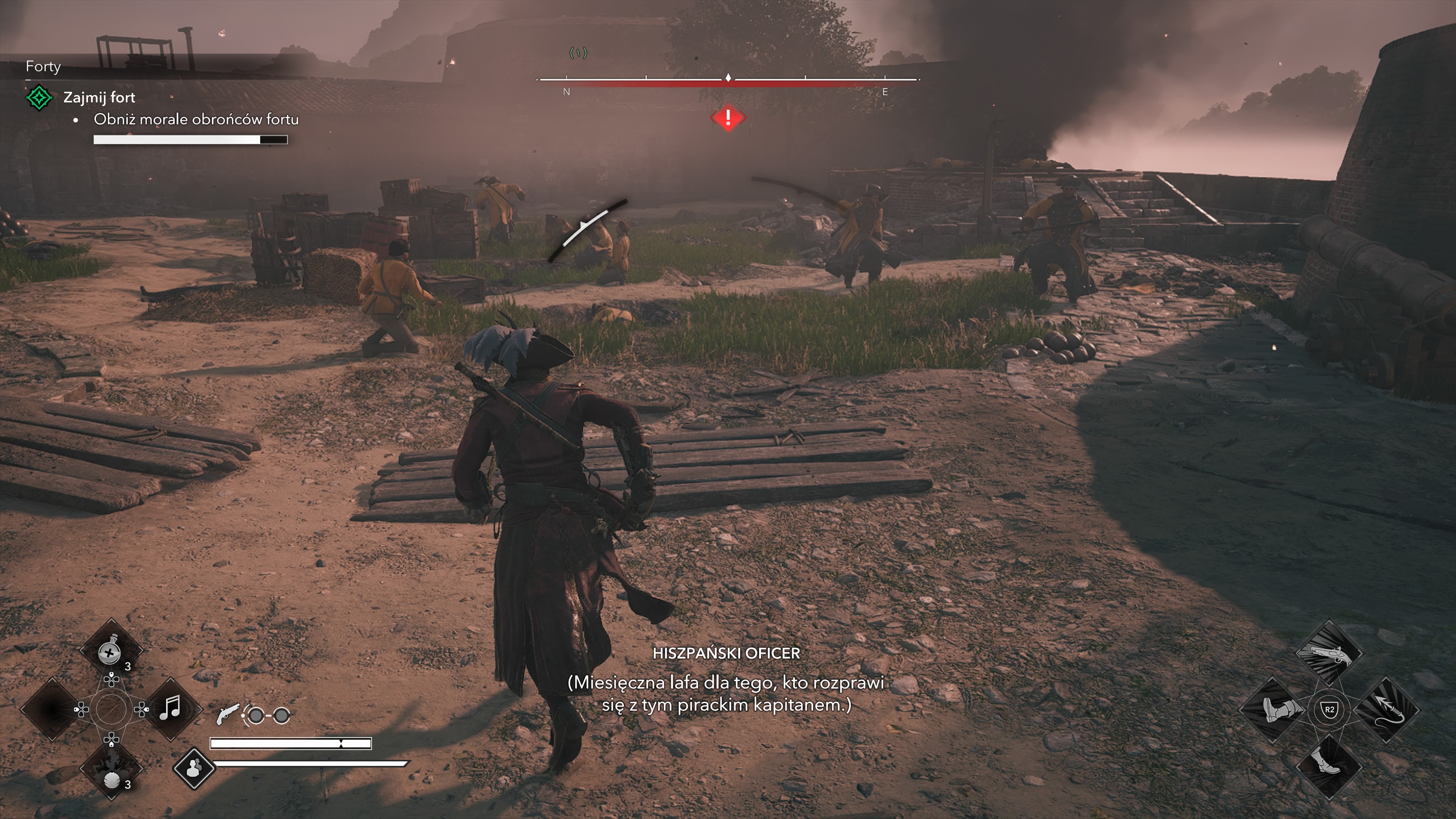 Assassin's Creed Black Flag Resynced - Forty: Charles Vane, forteca wroga, Punta Guarico