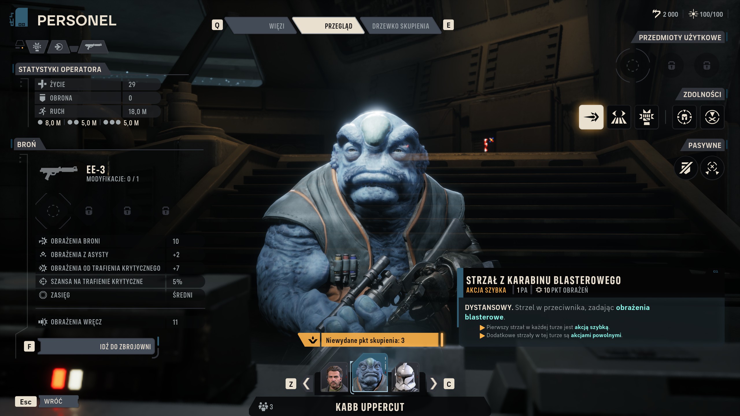 Star Wars Zero Company - Kabb: unikalny talent, efekt pasywny, najlepsze zdolności i umiejętności
