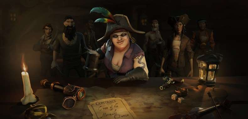 Sea of Thieves. Gameplay prezentuje walkę i picie w plenerze