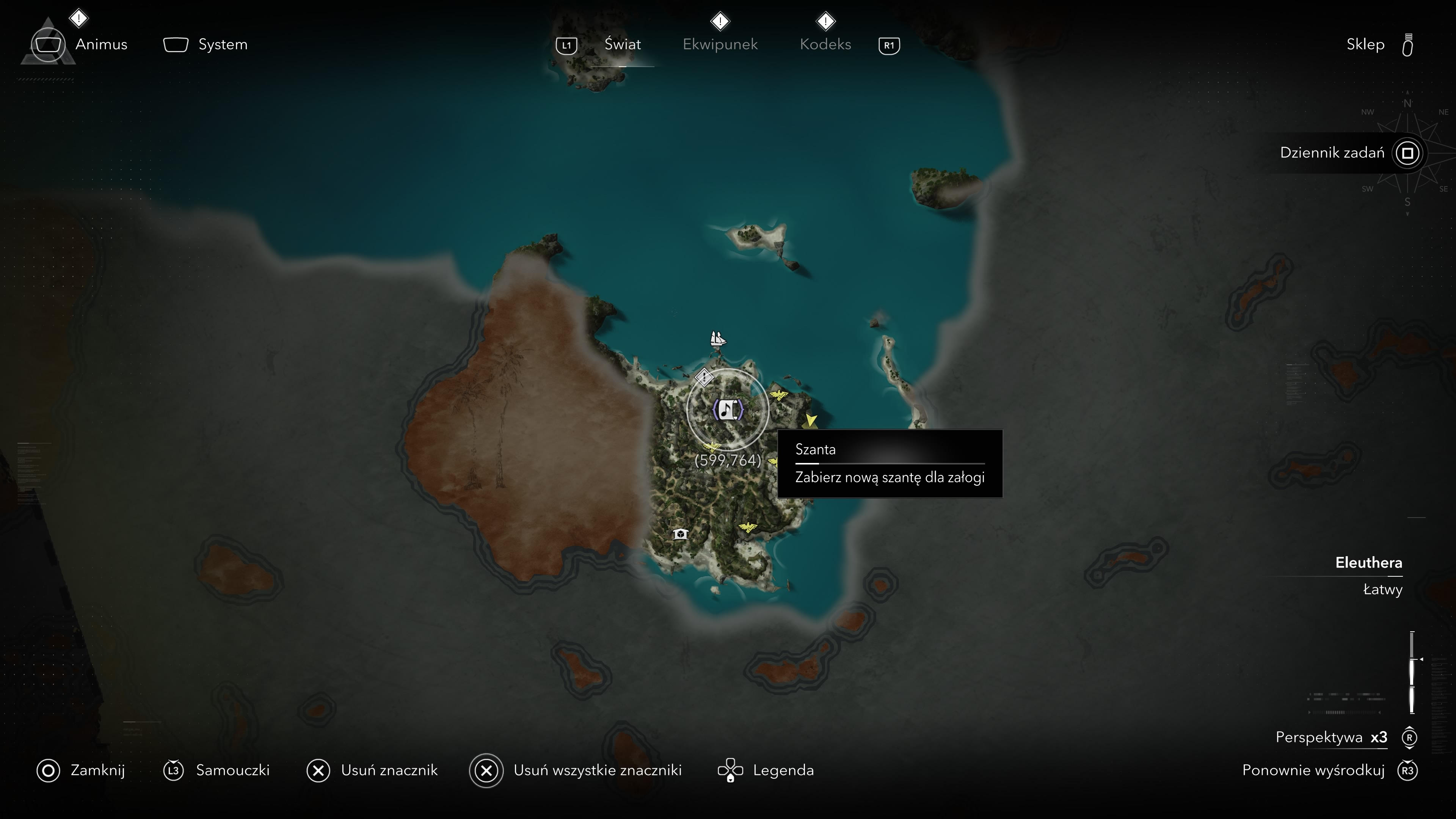 Assassin's Creed Black Flag Resynced - Karty z szantami w Nassau