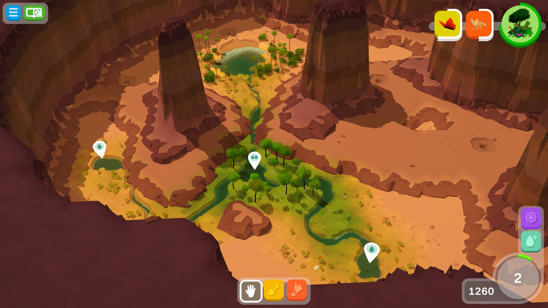 WATERFUL: a tiny oasis builder #4