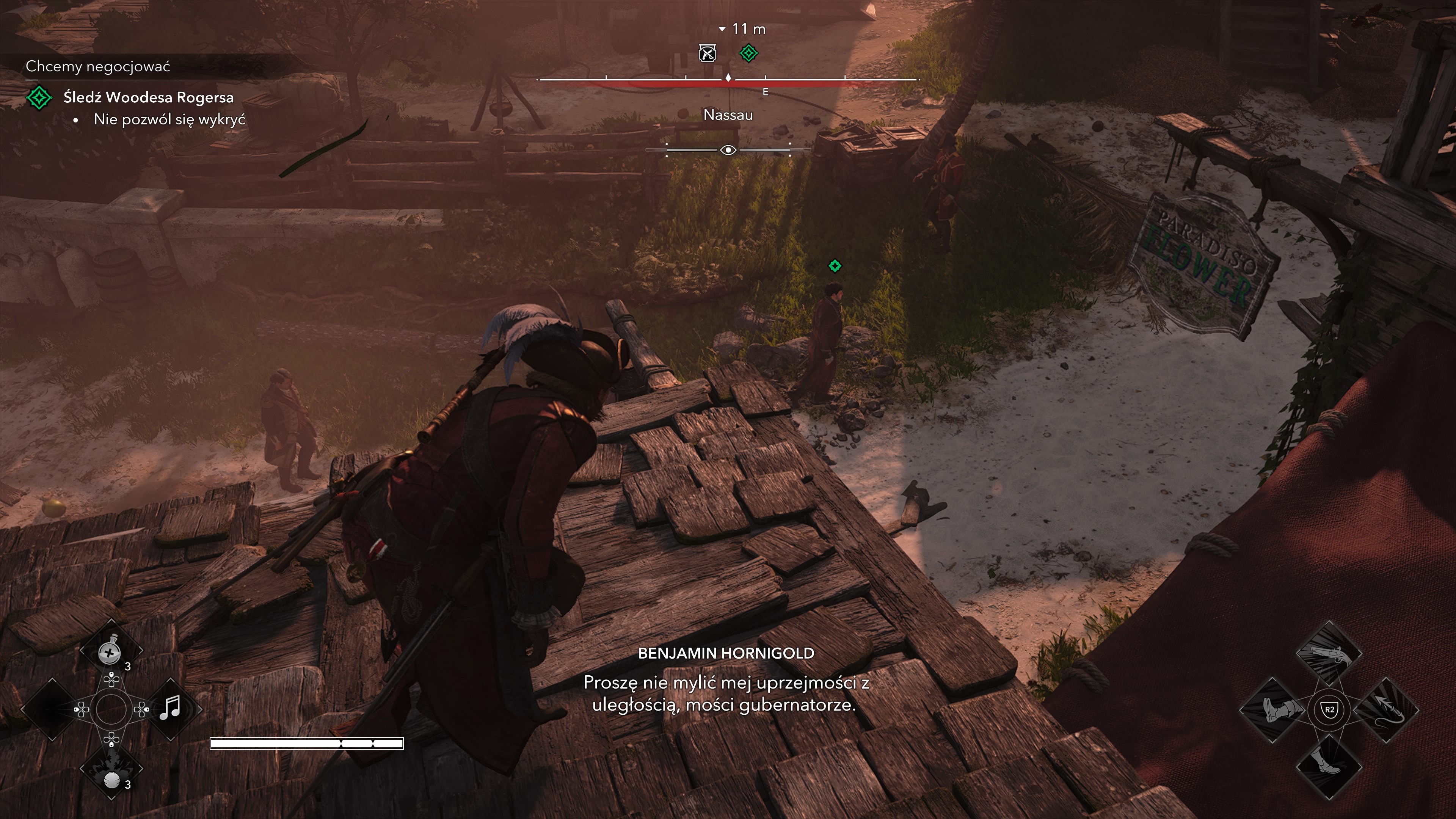 Assassin's Creed Black Flag Resynced - Chcemy negocjować: Woodes Rogers, Anne, plany Chamberlaina