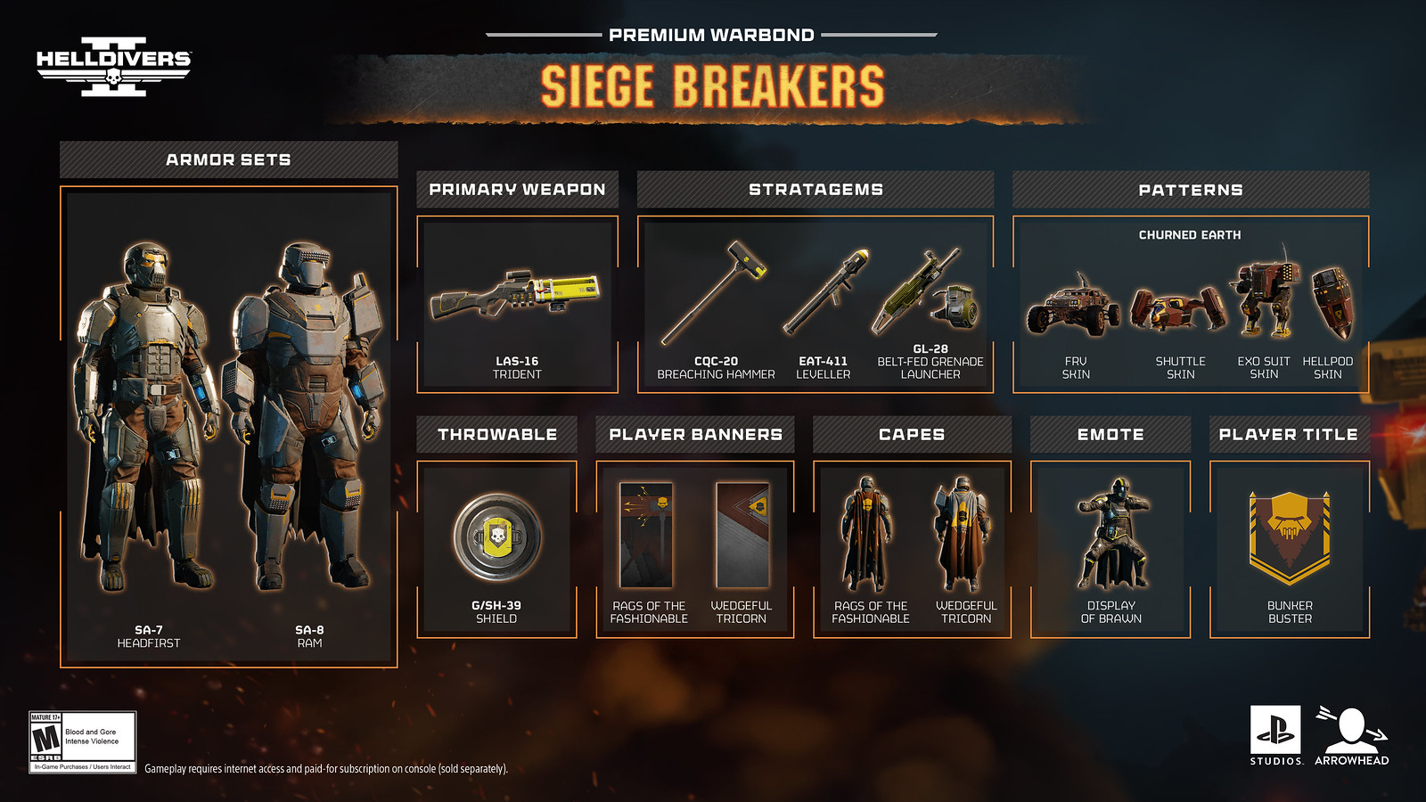 Helldivers 2 Siege Breakers Premium Warbond