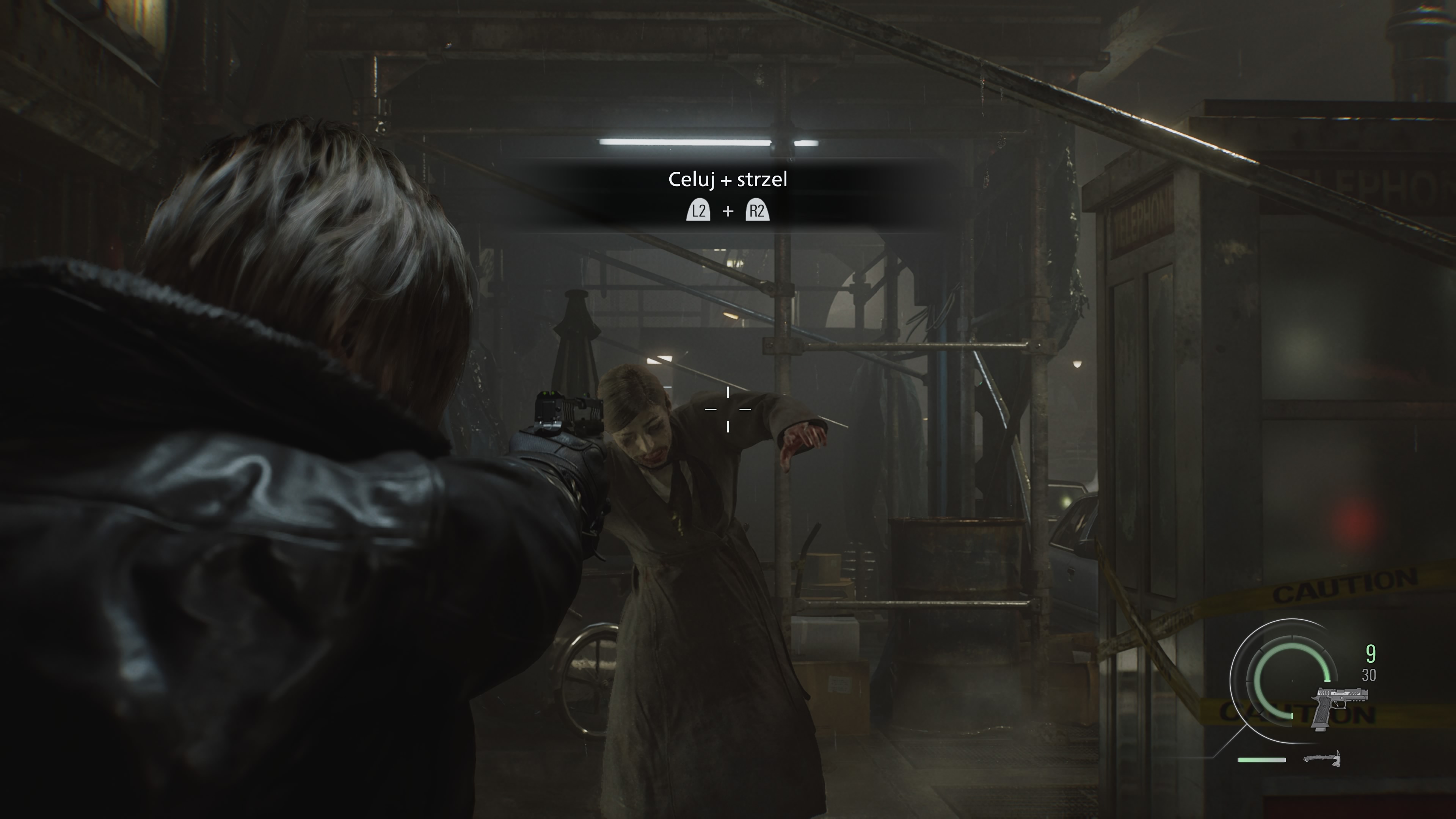 Resident Evil Requiem - Leon: Elbridge, Victor, wirus T, zarażeni, ulice, rewolwer