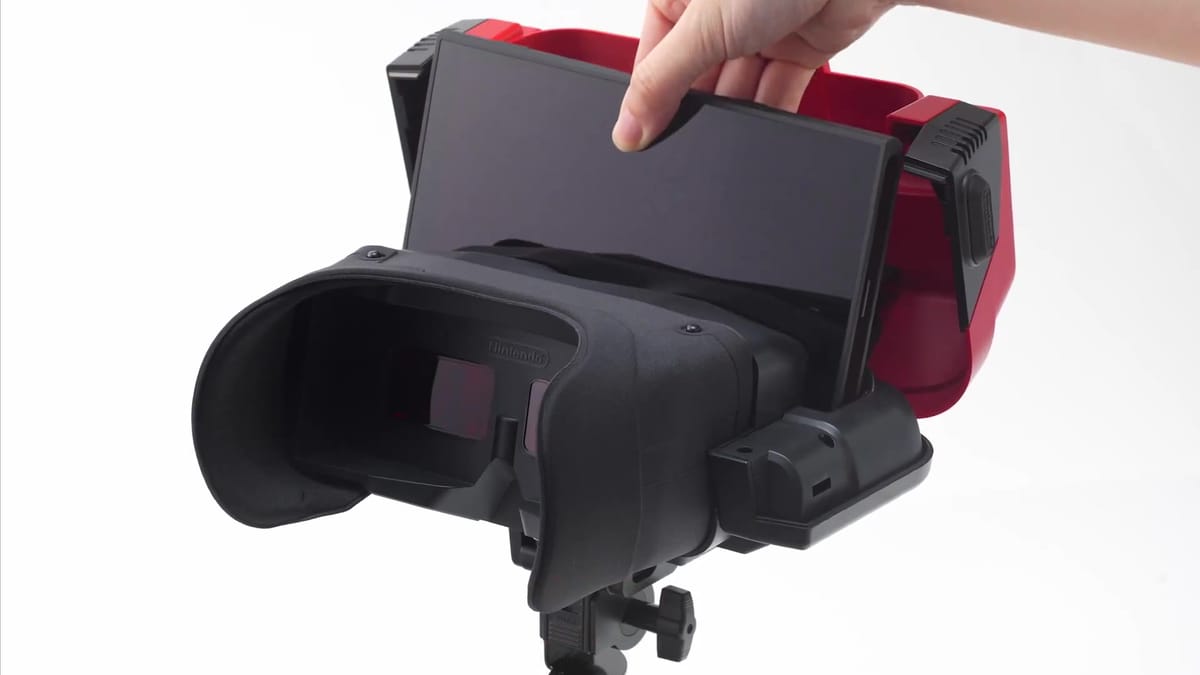 Virtual Boy Nintendo Switch 2 włożenie ekranu