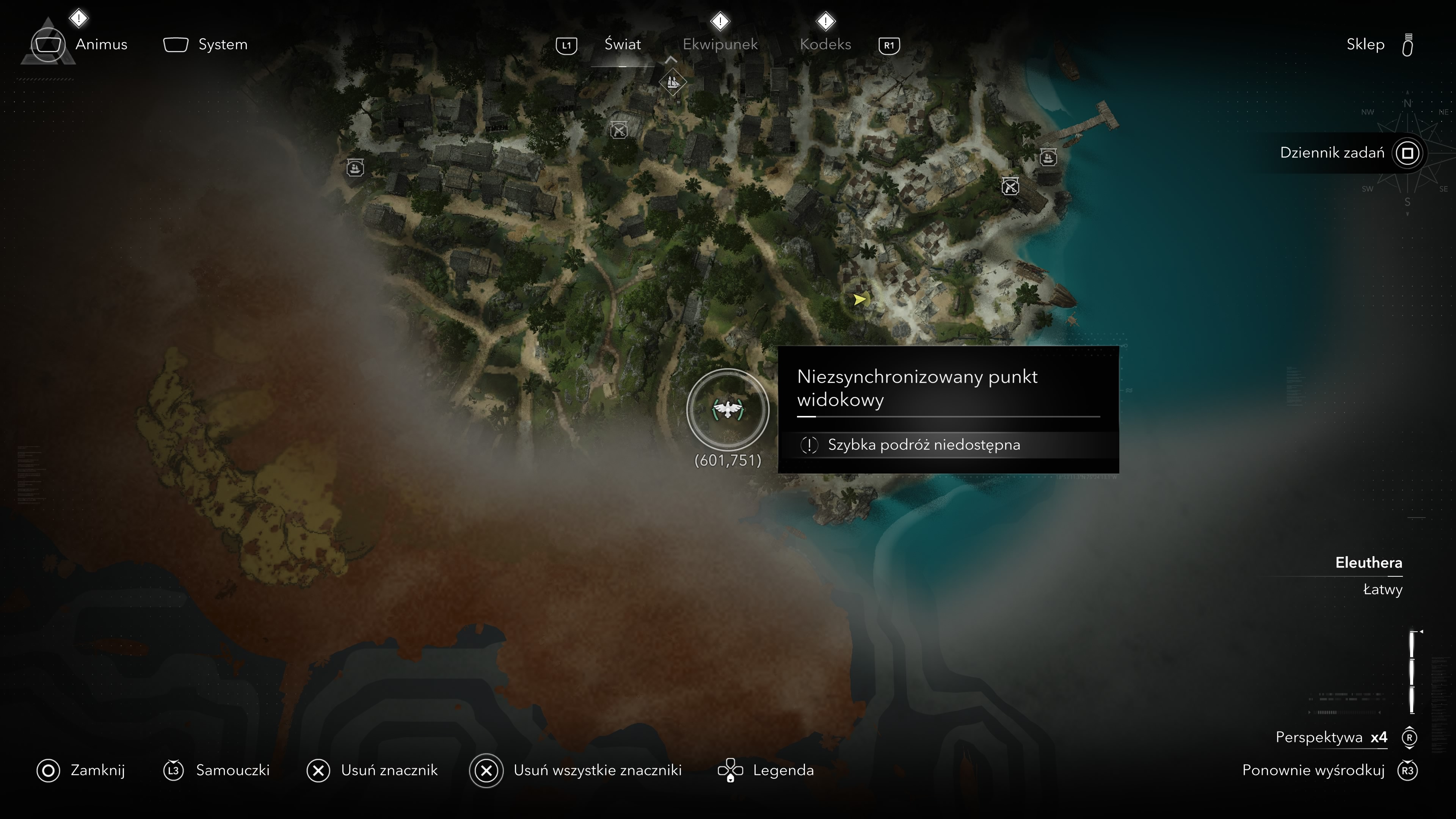 Assassin's Creed Black Flag Resynced - Wieże synchronizacyjne, punkty widokowe na Nassau