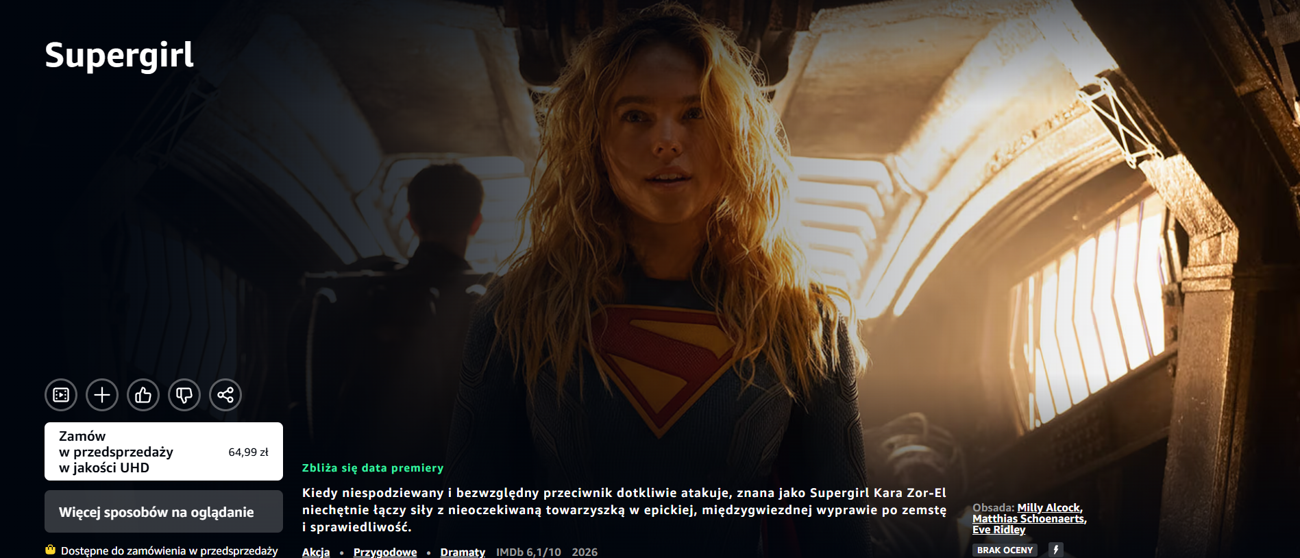 Supergirl Prime Video Polska