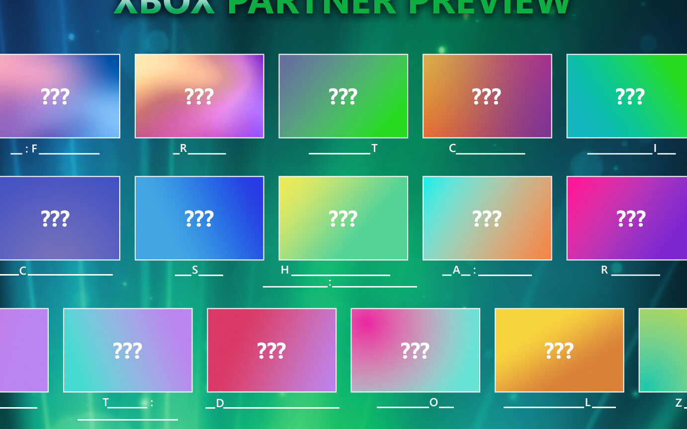 Xbox Partner Preview z aż 16 grami! Microsoft opublikował zajawkę, więc gracze mogą zgadywać