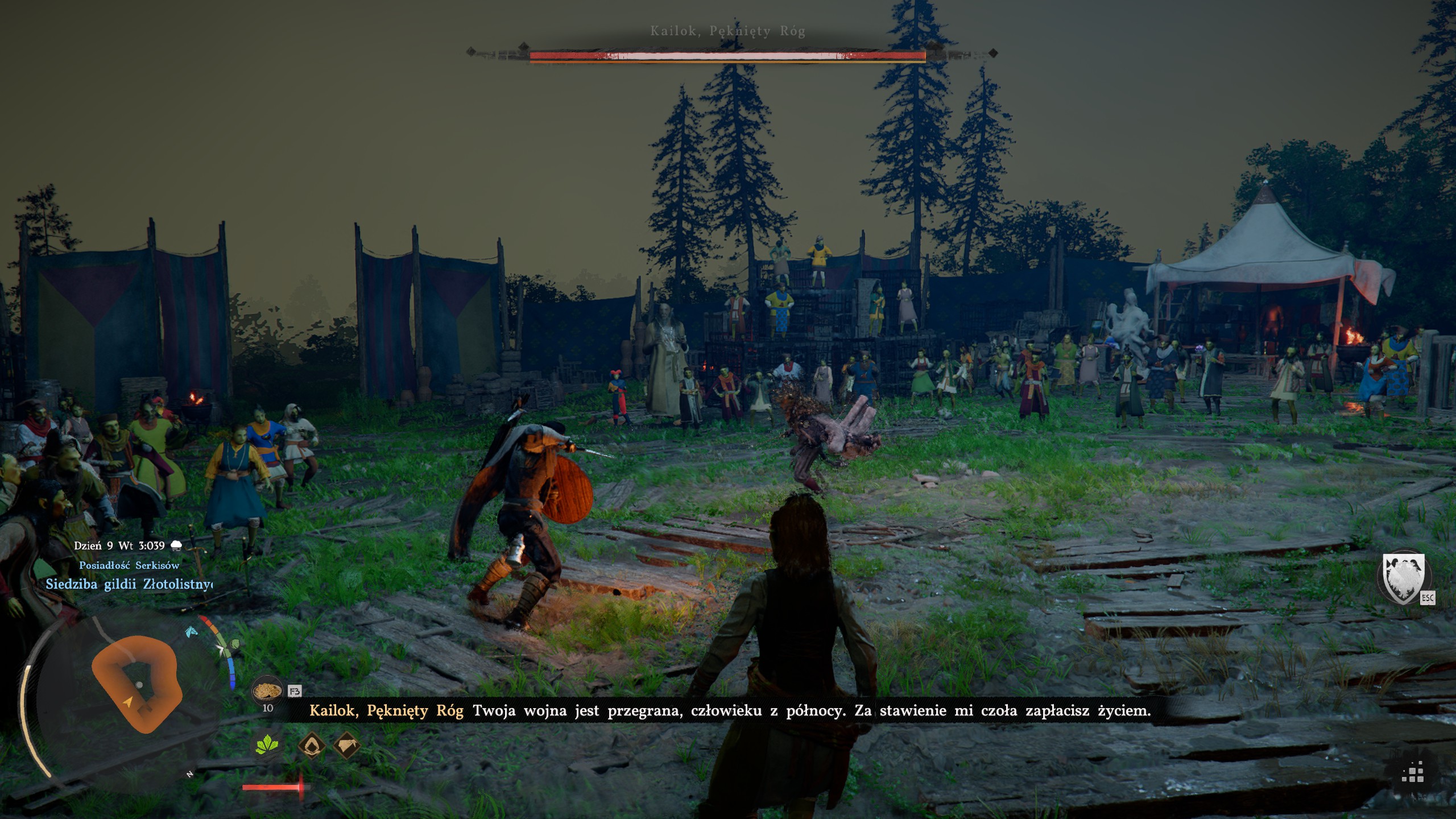 Crimson Desert - Radosne okrzyki: Pęknięty Róg, dowódca Złotolistnych