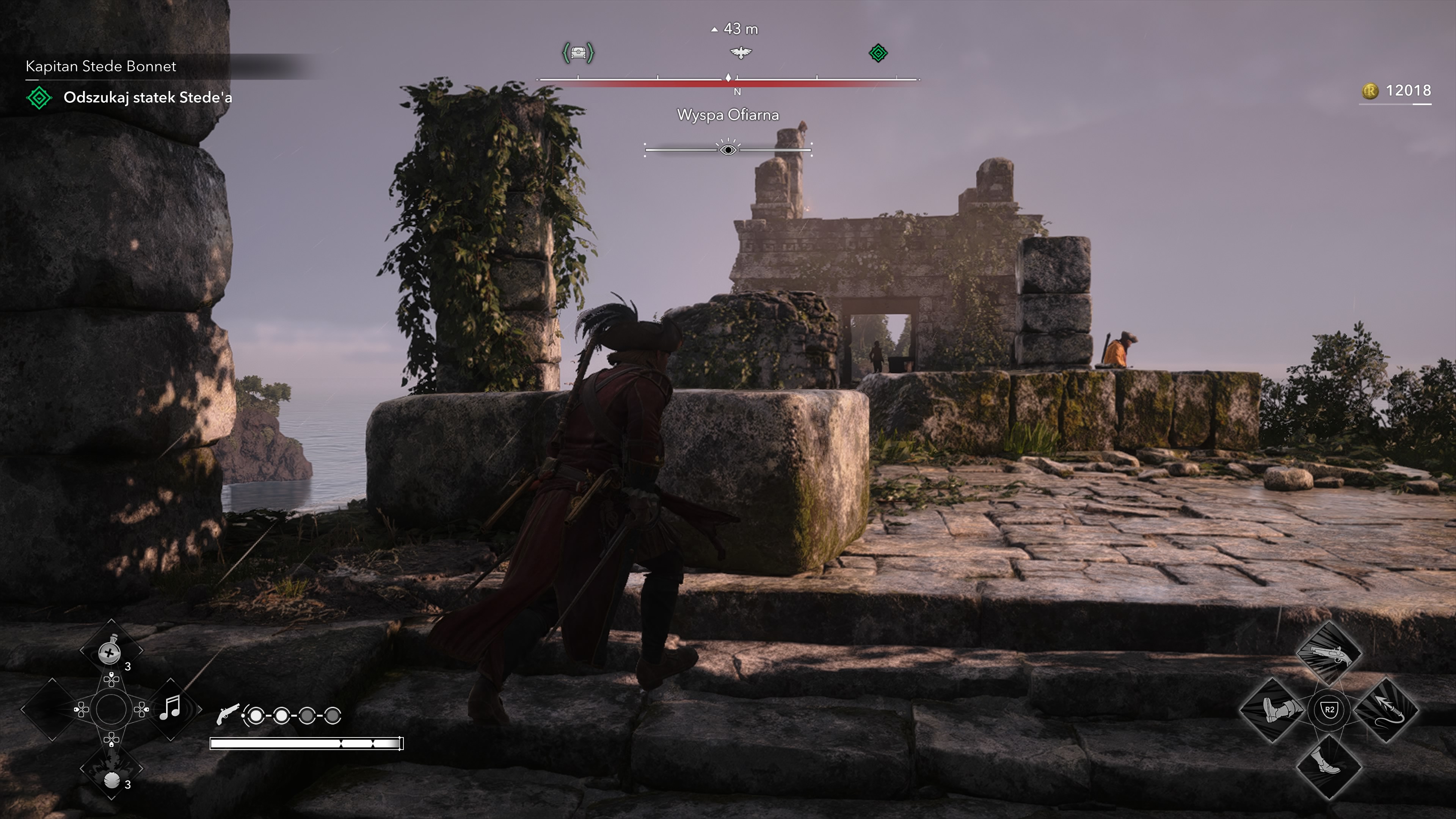 Assassin's Creed Black Flag Resynced - Wieże synchronizacyjne, punkty widokowe na Wyspa Ofiarna