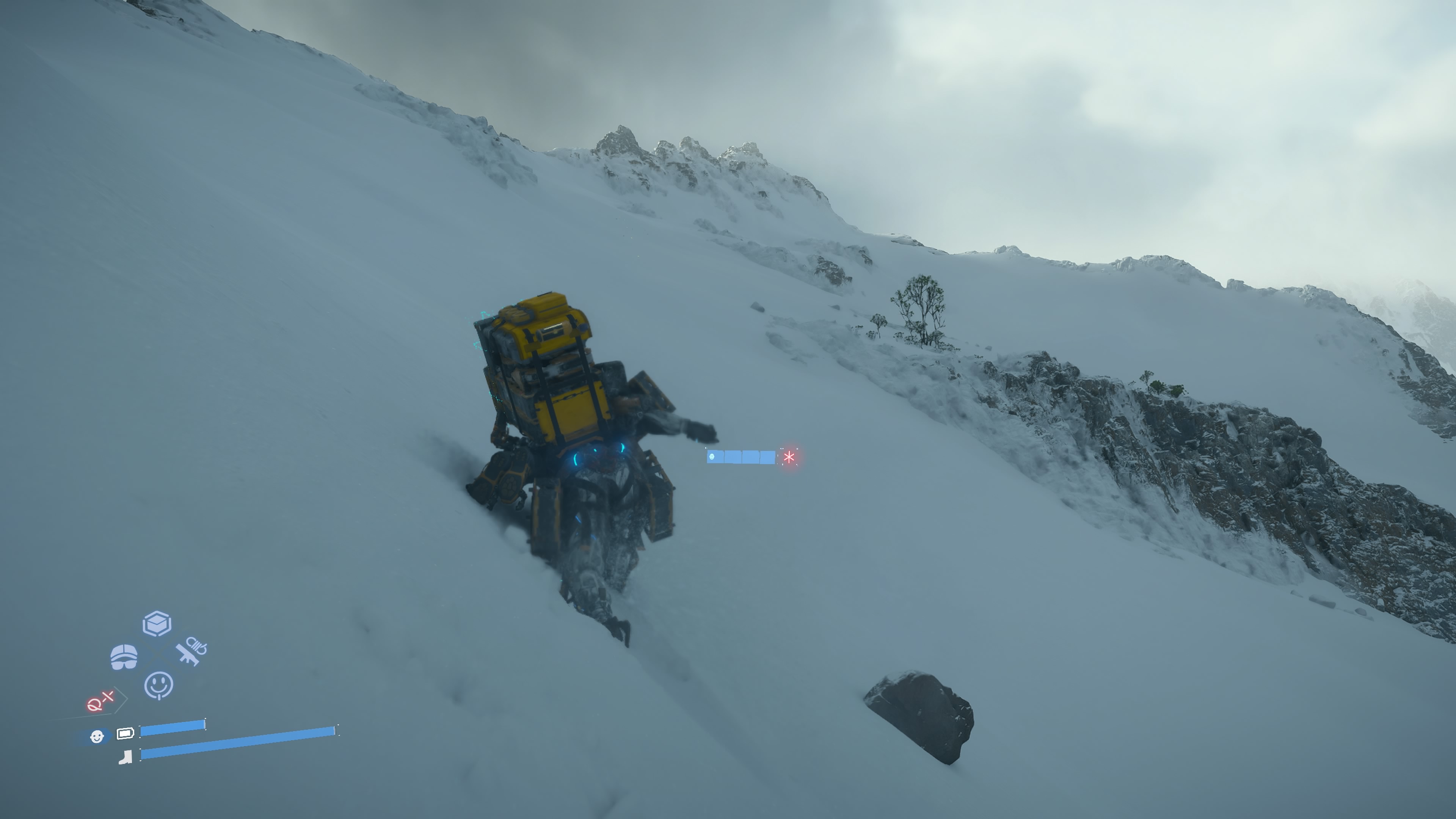Death Stranding 2 - Zlecenie 36, 37: ośnieżone szczyty, meteoryt, Ryzykant, ratunek