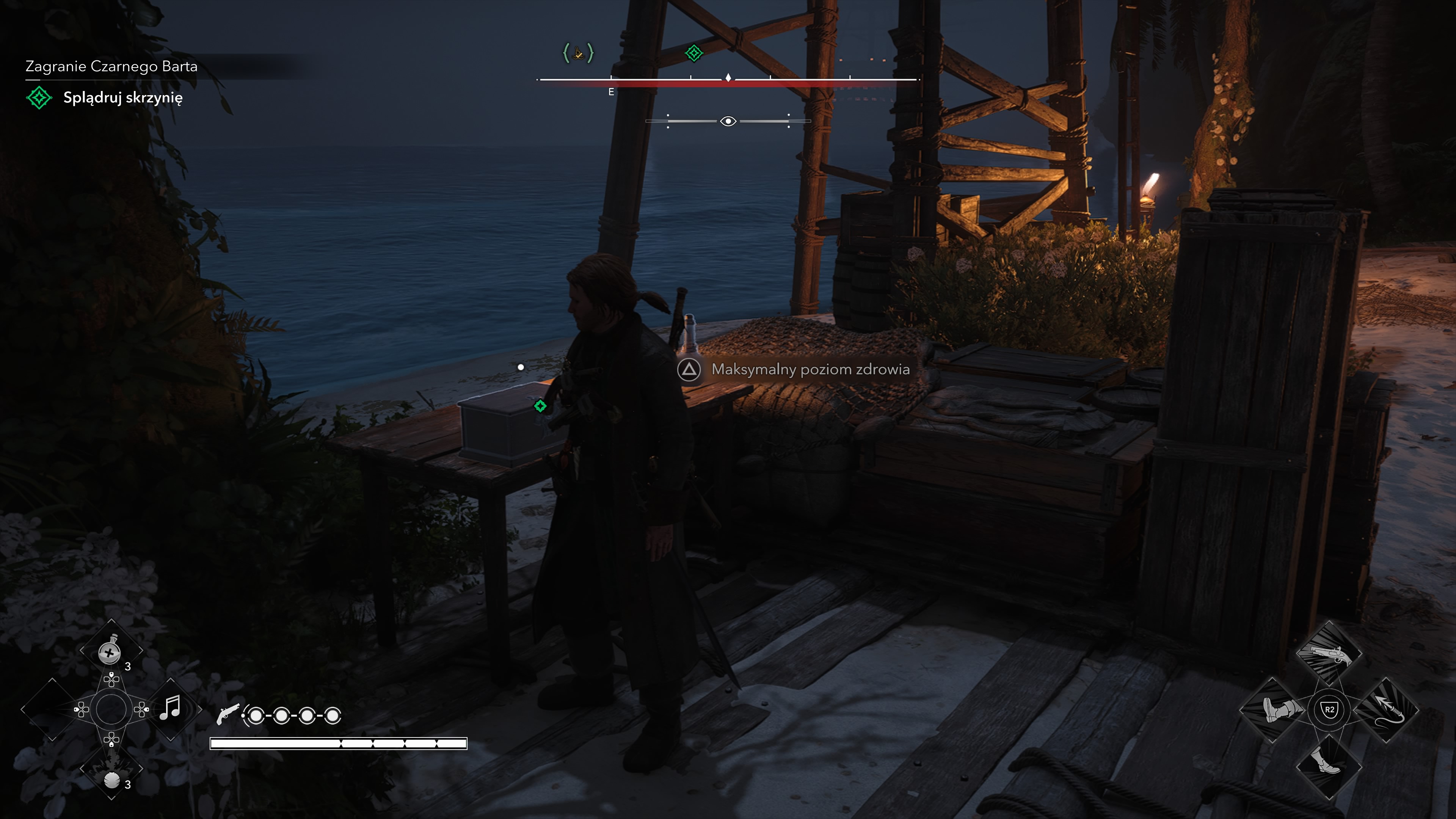 Assassin's Creed Black Flag Resynced - Zagranie Czarnego Barta: portugalski okręt, bandera, Nosso Senhor