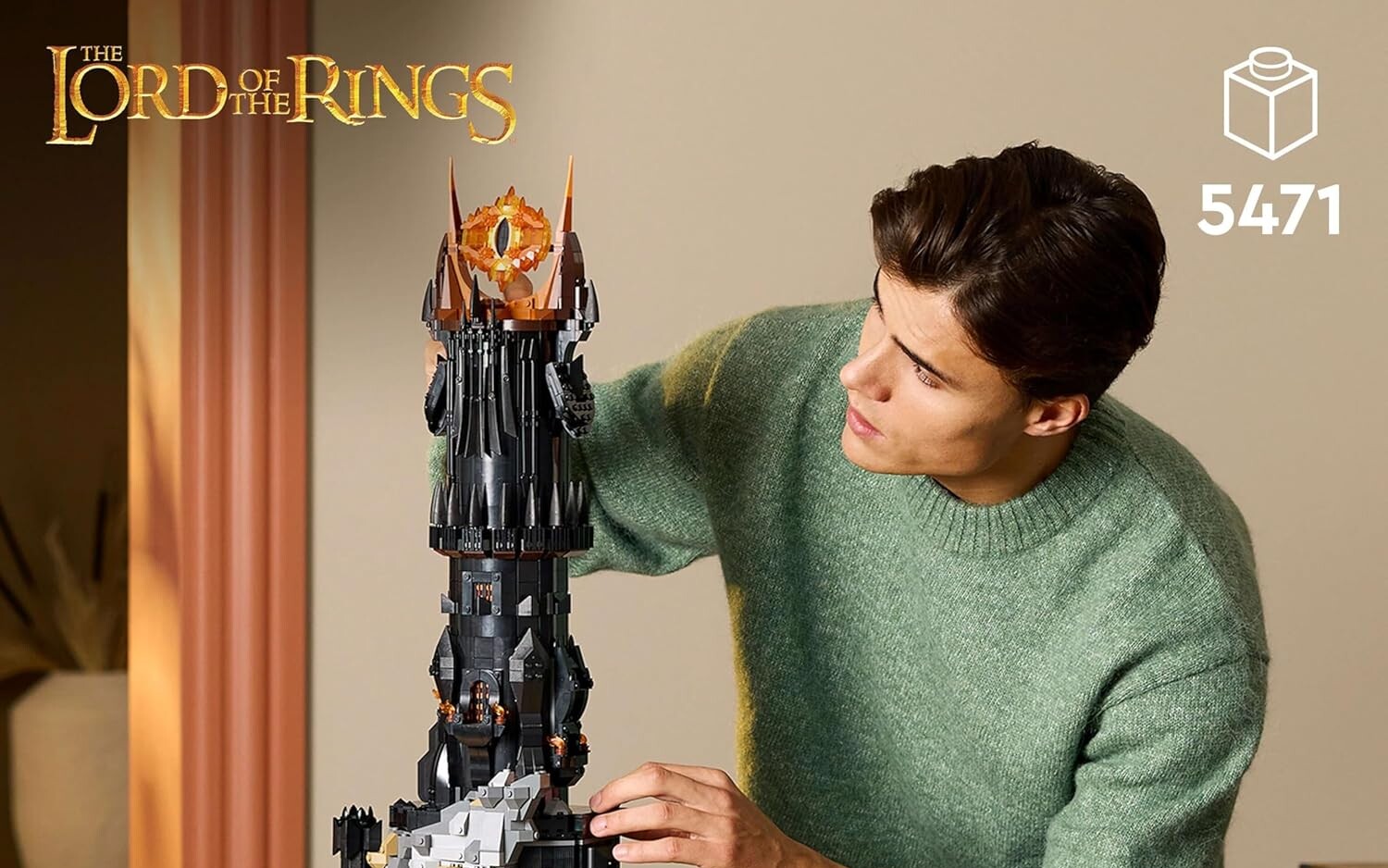 Przeogromny zestaw LEGO z Władcy Pierścieni - wieża Barad-dur z 5471 elementami za 1755 zł