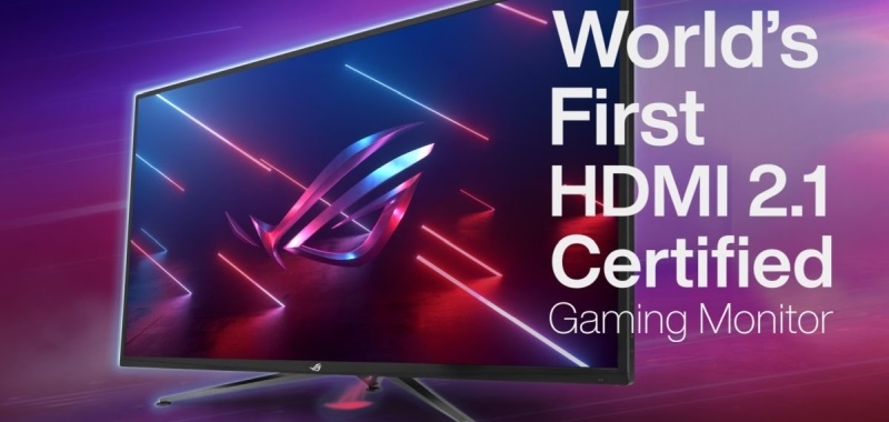 Asus ujawnił pierwszy na świecie monitor do gier z HDMI 2.1. Sprzęt do grania w 4K i 120 fps