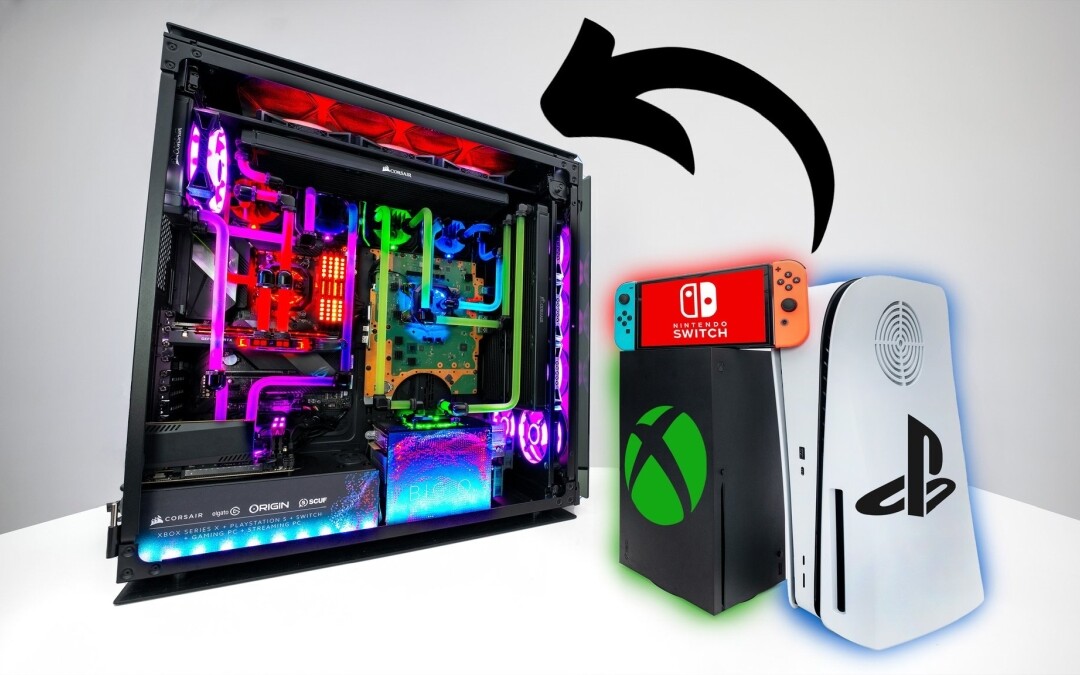 PS5, XSX, Switch and PC with RTX 3090 in one housing. 