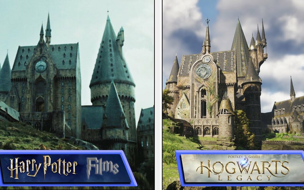 Hogwarts Legacy vs Hogwart z filmów porównanie