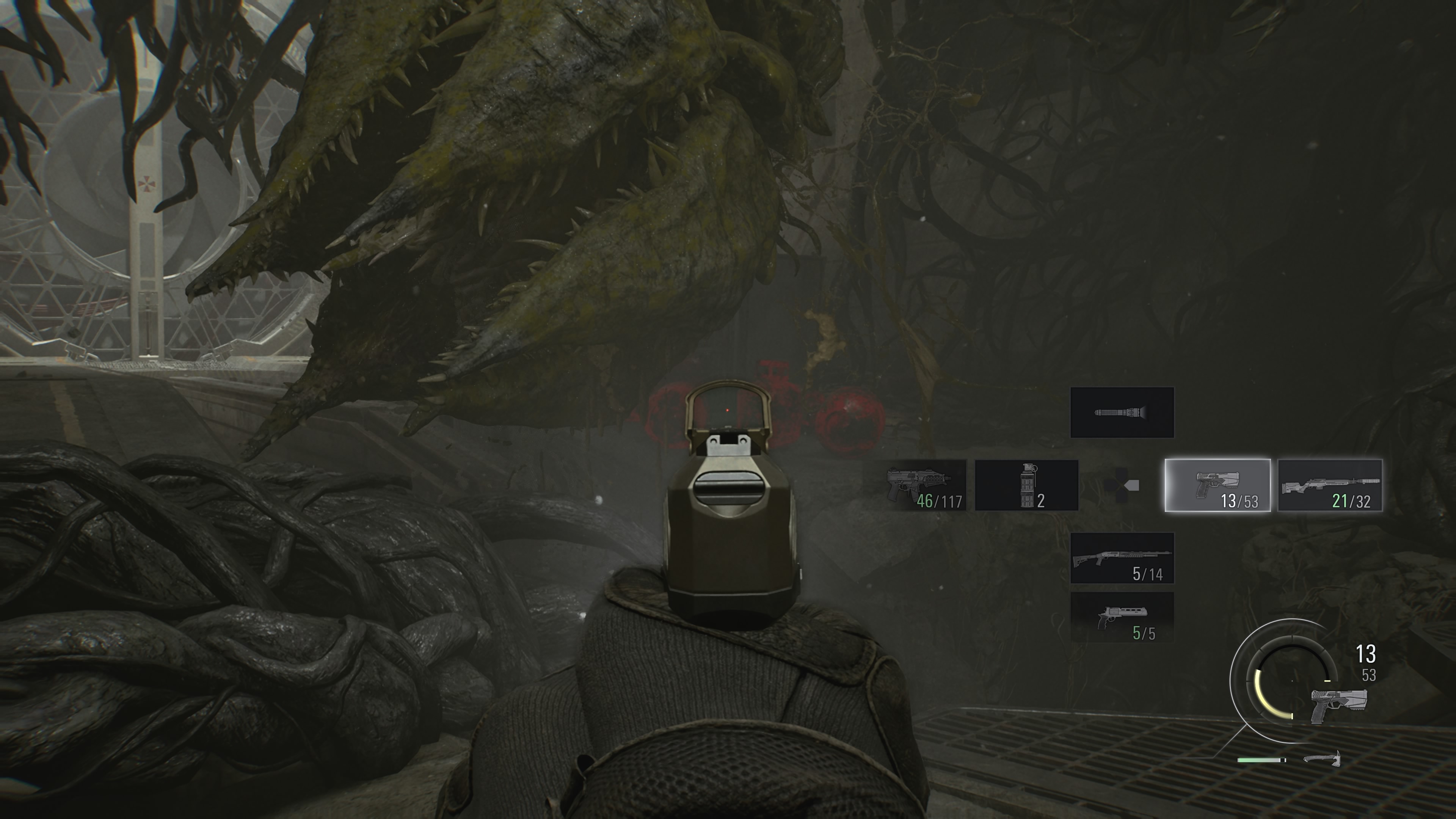 Resident Evil Requiem - Leon: Krater, pnącza, kwiaty, sadzonki, roślina-gigant