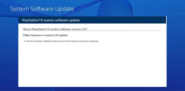 Aktualizacja 2.57 dla PS4 już dostęna