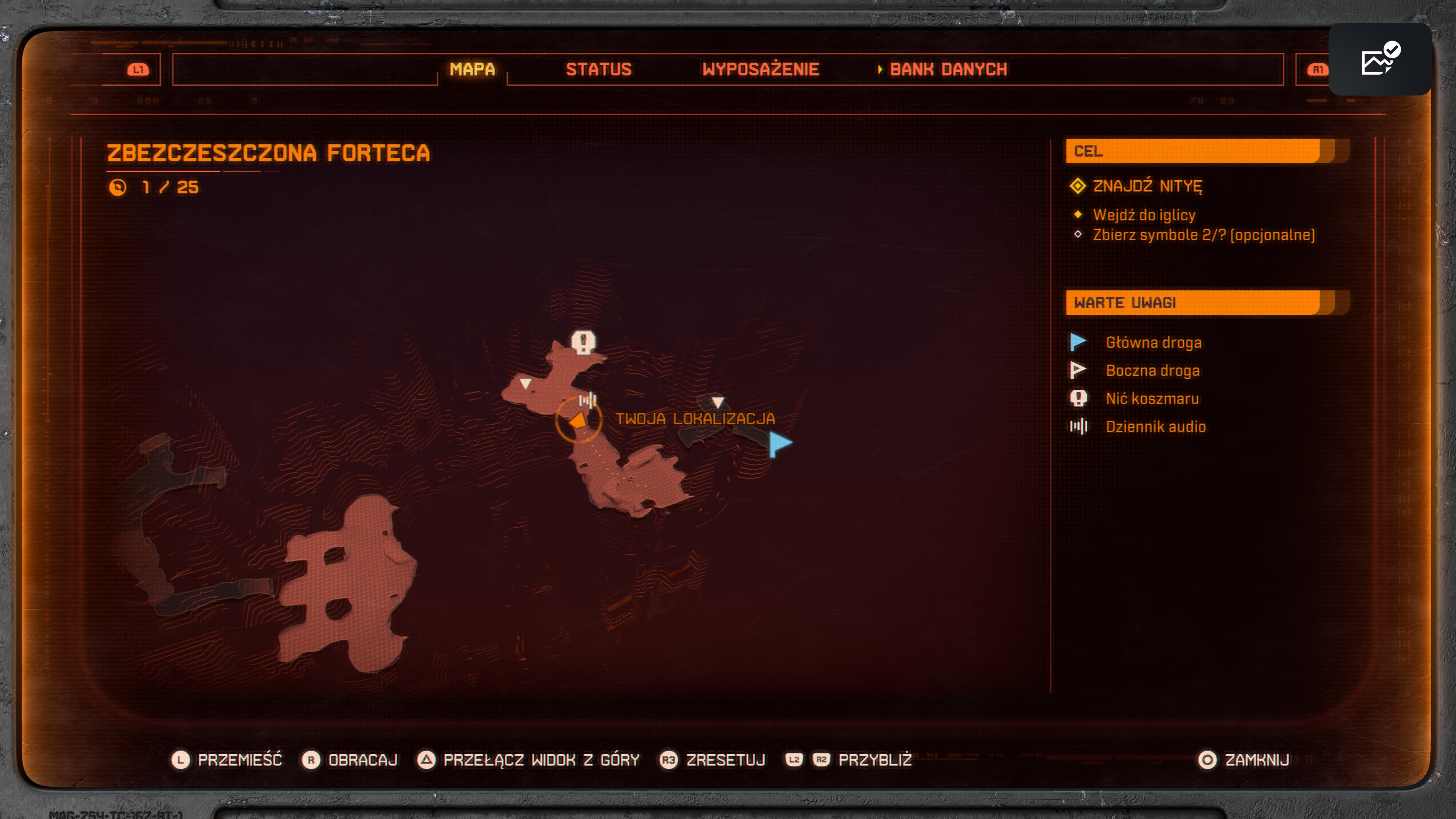 Saros - Zbezczeszczona forteca: wszystkie przedmioty, znajdźki, dzienniki audio i tekstowe