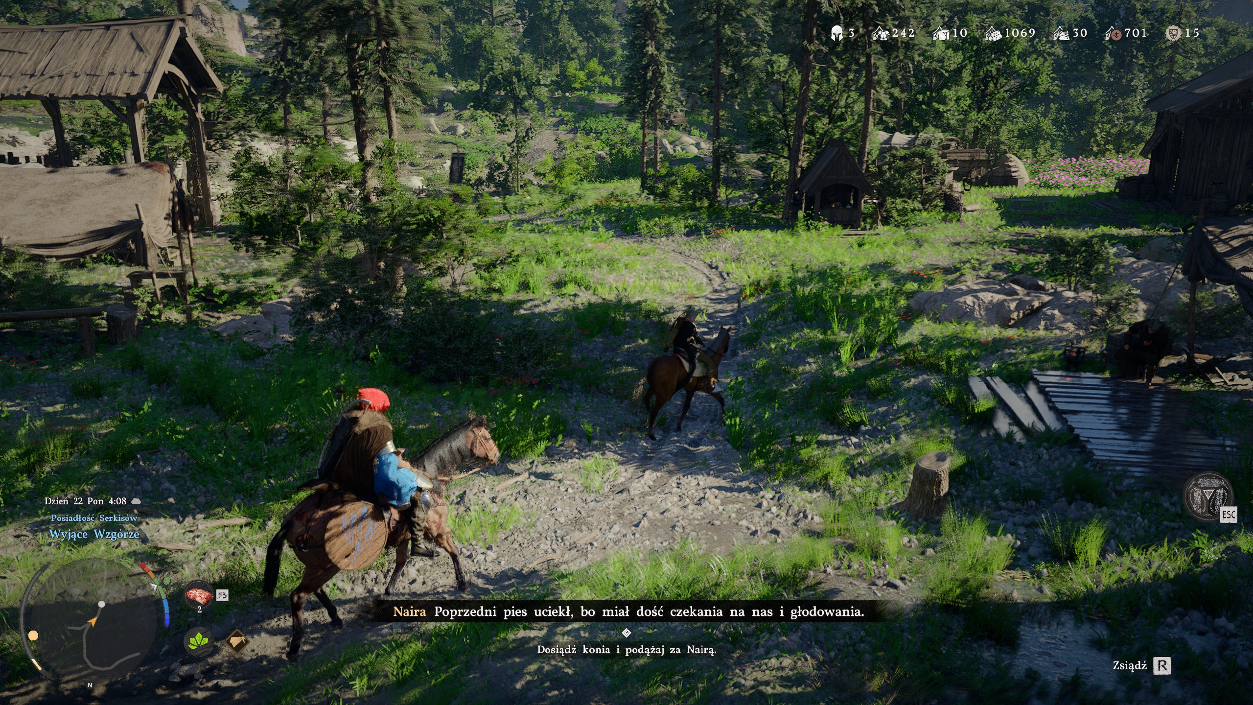 Crimson Desert - Maruda i uparciuch: Andrew, naira, kłótnia, piesek, miasto