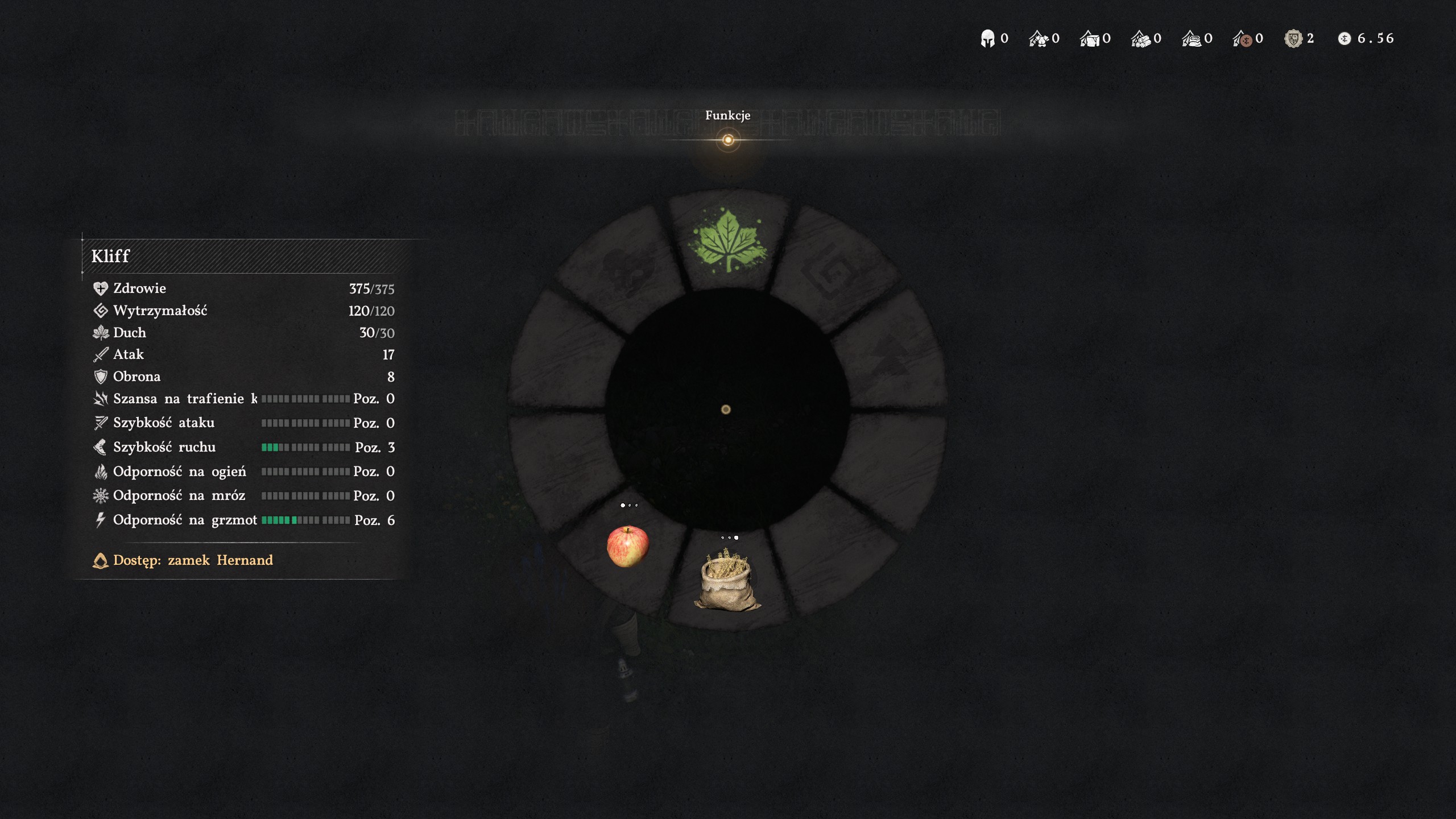 Crimson Desert - Szybki dostęp, koło wyboru postaci, wierzchowca, broni, wyposażenia, jedzenia