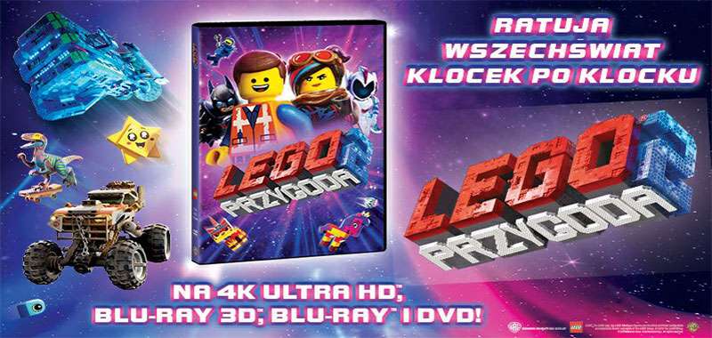 Wszystkie klocki dozwolone! - LEGO® Przygoda 2 na 4K UHD Blu-ray™, Blu-ray 3D™, Blu-ray™ i  DVD