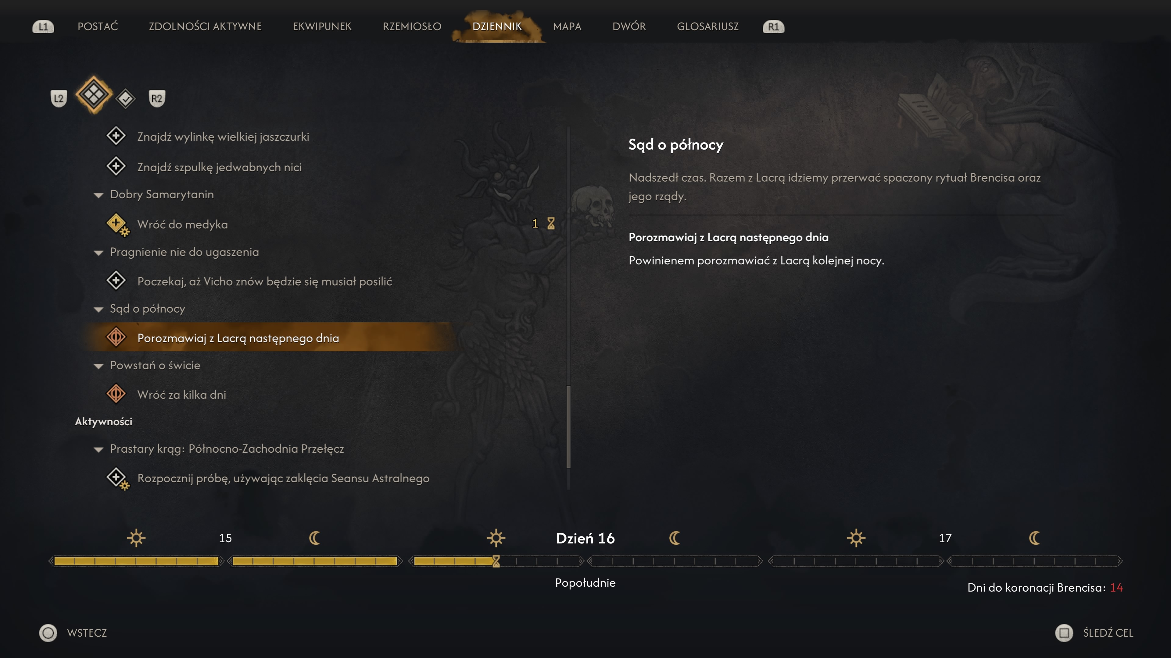 The Blood of Dawnwalker - Misja bez powrotu, blokada fabuły: kiedy następuje?