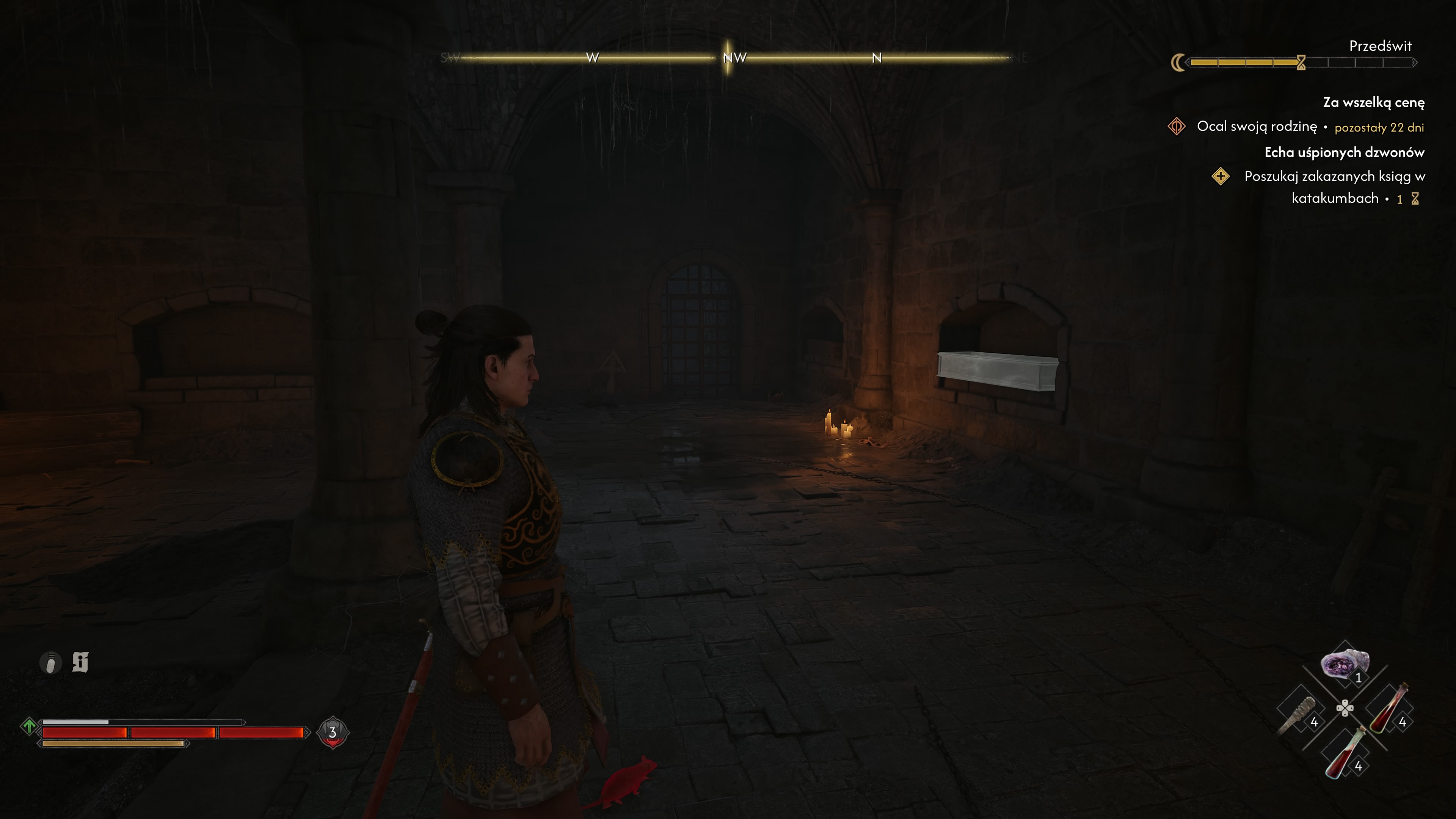 The Blood of Dawnwalker - Echa uśpionych dzwonów: Anca, klasztor, Leonica, biblioteka, kaplica, dzwonnica, infimeria, klucze, katakumby