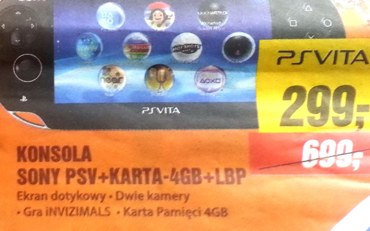 Promocja w sklepach Avans: PS Vita z grą i kartą pamięci za 299 zł