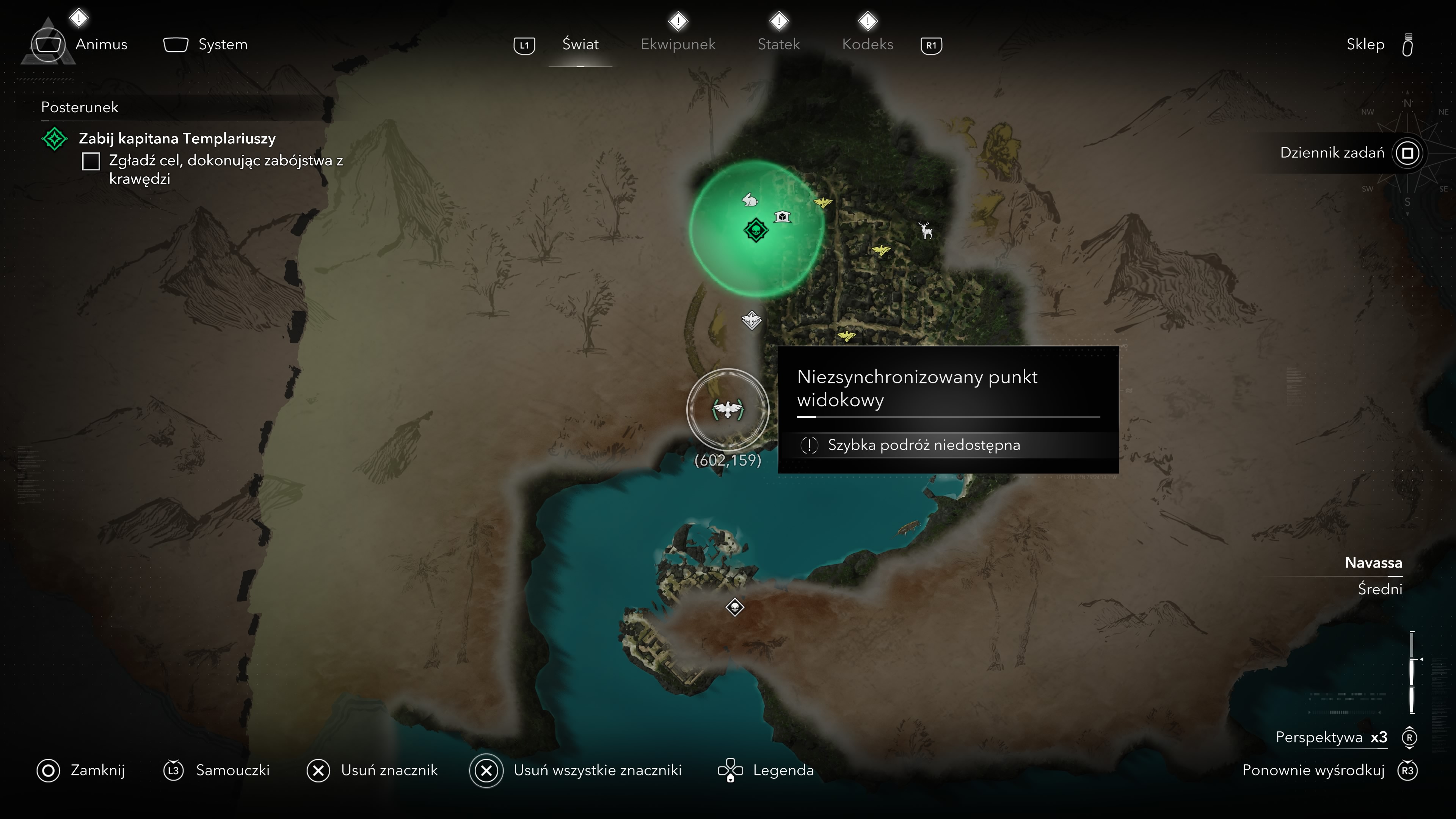 Assassin's Creed Black Flag Resynced - Wieże synchronizacyjne, punkty widokowe w Kingston