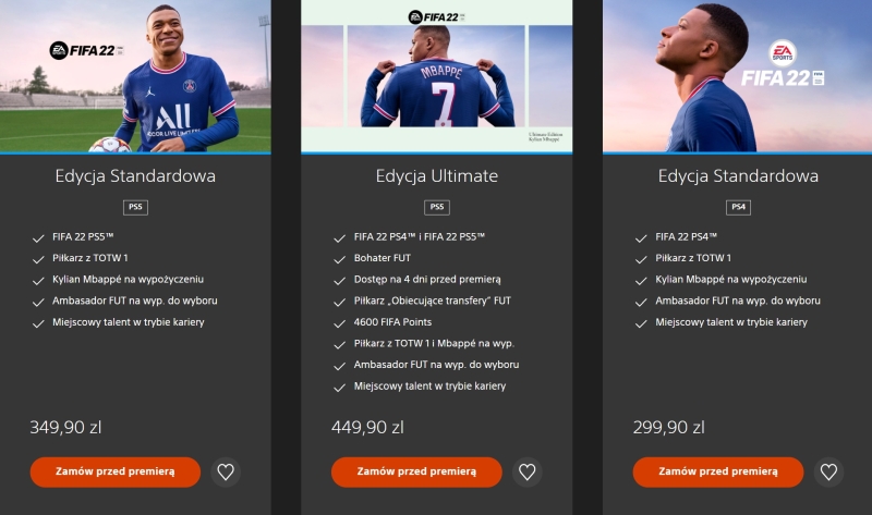 FIFA 22 w standardowym wydaniu bez bezpłatnej aktualizacji na PS5 i XSX|S. Gracze krytykują podejście EA