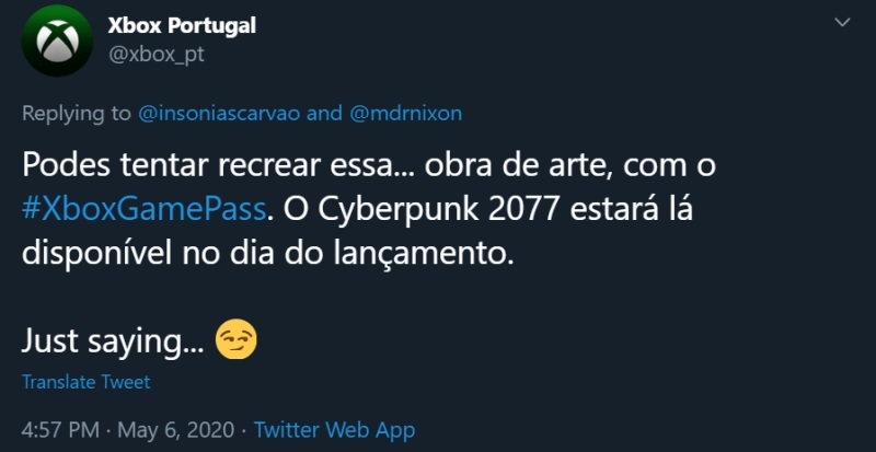 Cyberpunk 2077 od premiery w Xbox Game Pass? Portugalski oddział Xboksa przeprasza za ogłoszenie