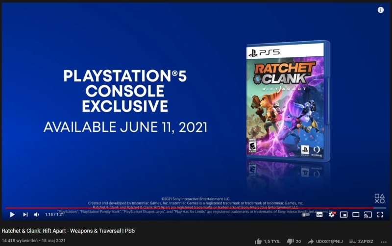 Ratchet &amp; Clank: Rift Apart może trafić na PC? Insomniac Games reaguje [aktualizacja #1]
