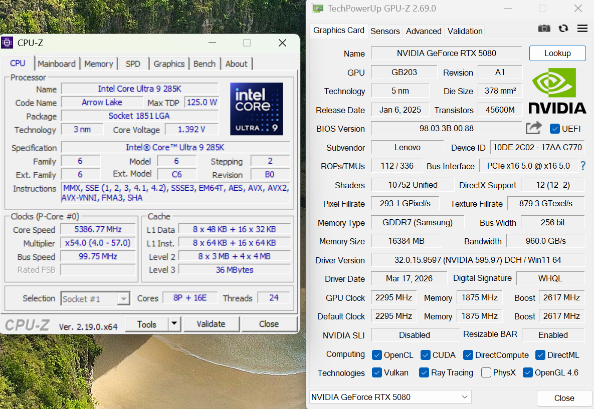 Zastosowane wewnątrz komponenty