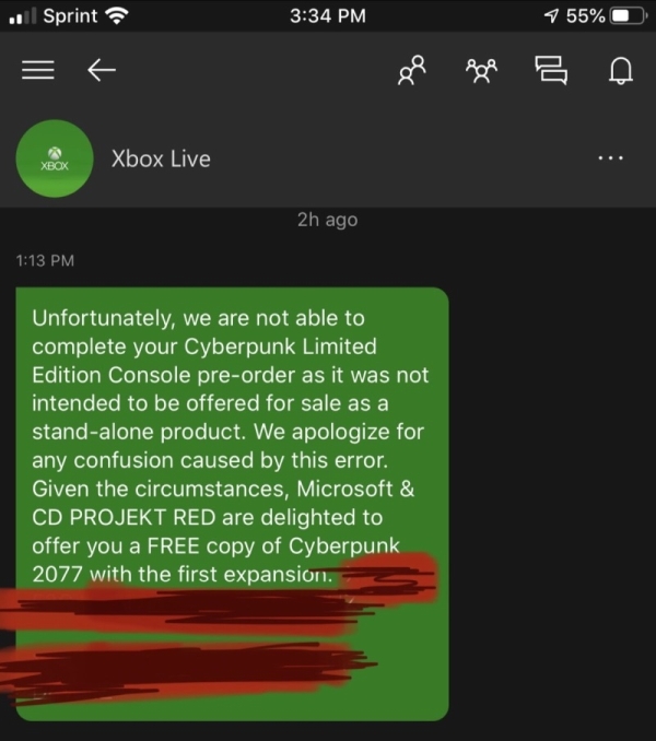Cyberpunk 2077 za darmo dla niektórych graczy. Microsoft naprawia swój błąd