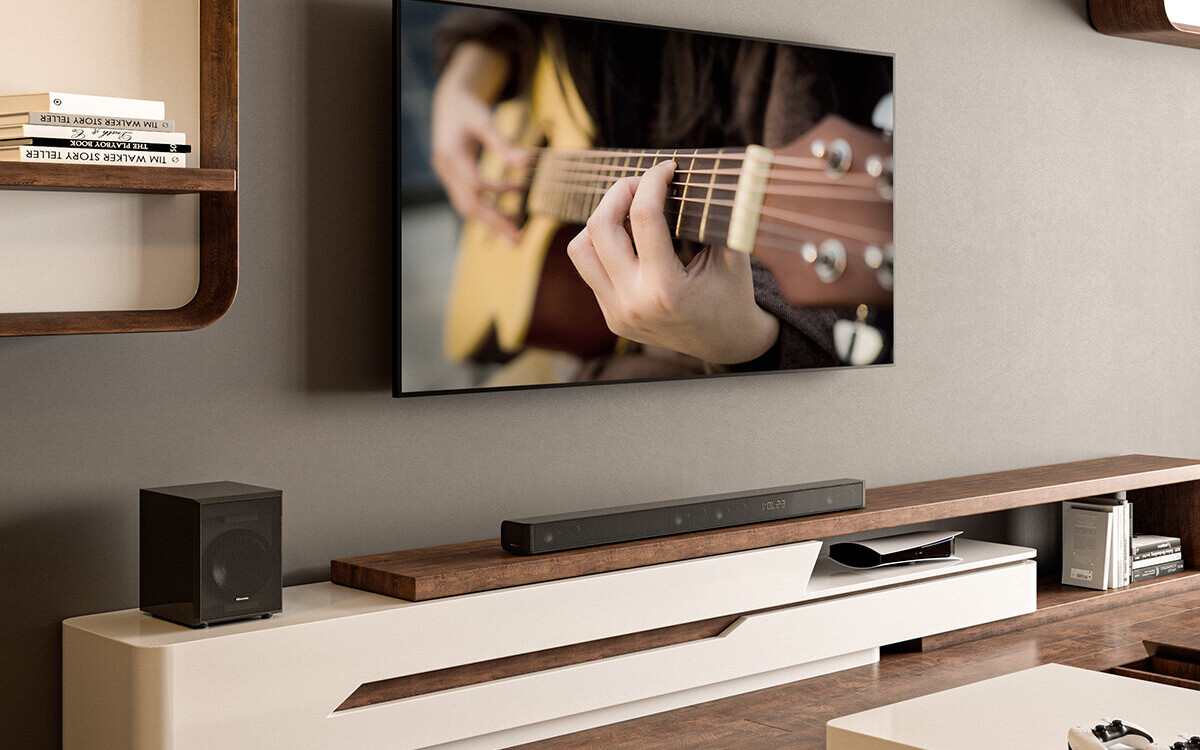 Bardzo tani a jary soundbar Hisense AX3100G z 3.1, 280W mocy czy mocnym basem za 599 zł (rabat 750 zł)