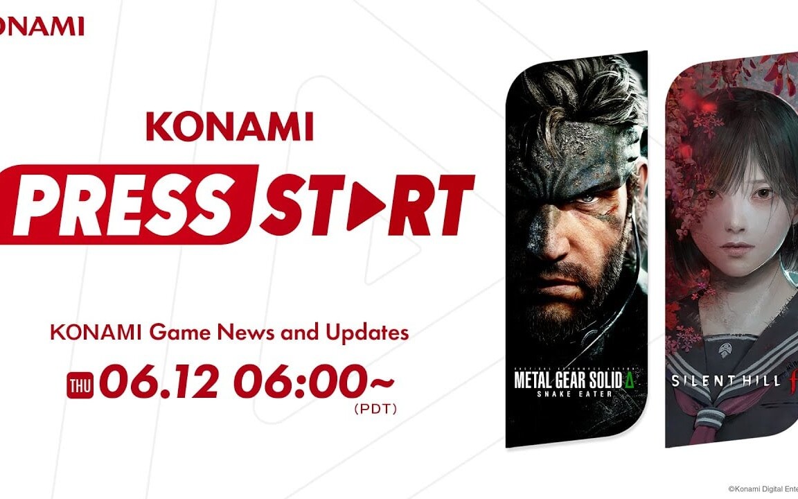 konami press start