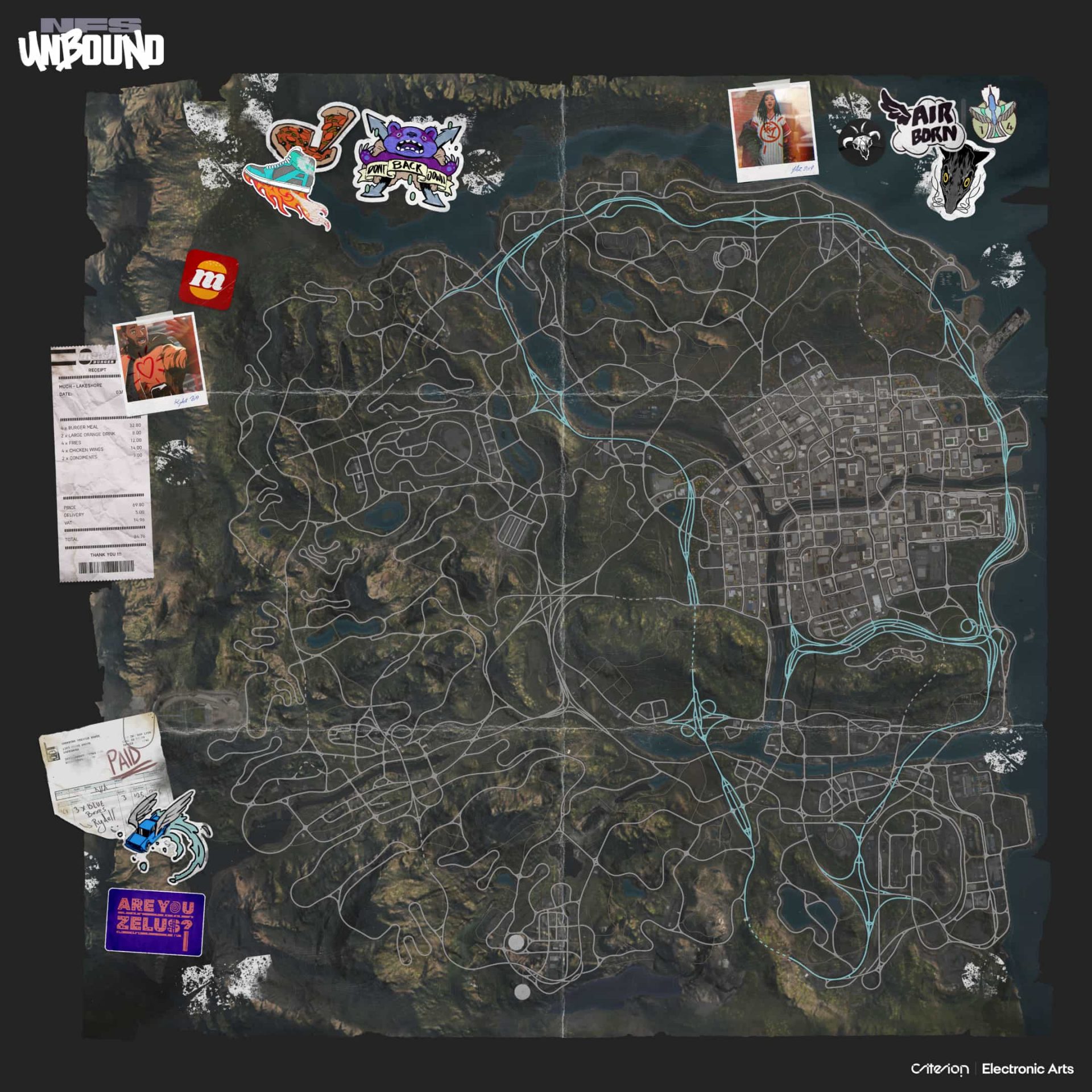 Need for Speed Unbound mapa