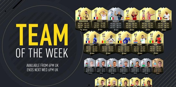 Drużyna tygodnia w FIFA 17 - tydzień 5