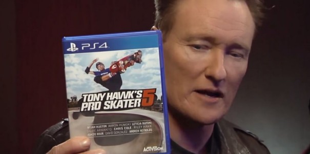 Conan O'Brien gra z Tonym Hawkiem w THPS5 i nawet nie udaje, że grafika jest znośna