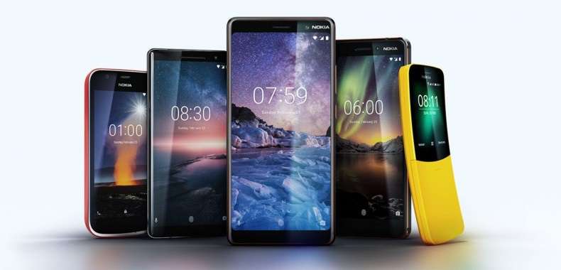 Nokia 8 Sirocco, Nokia 7 Plus, Nokia 6 (2018), Nokia 1, Nokia 8110. Wszystkie informacje o smartfonach