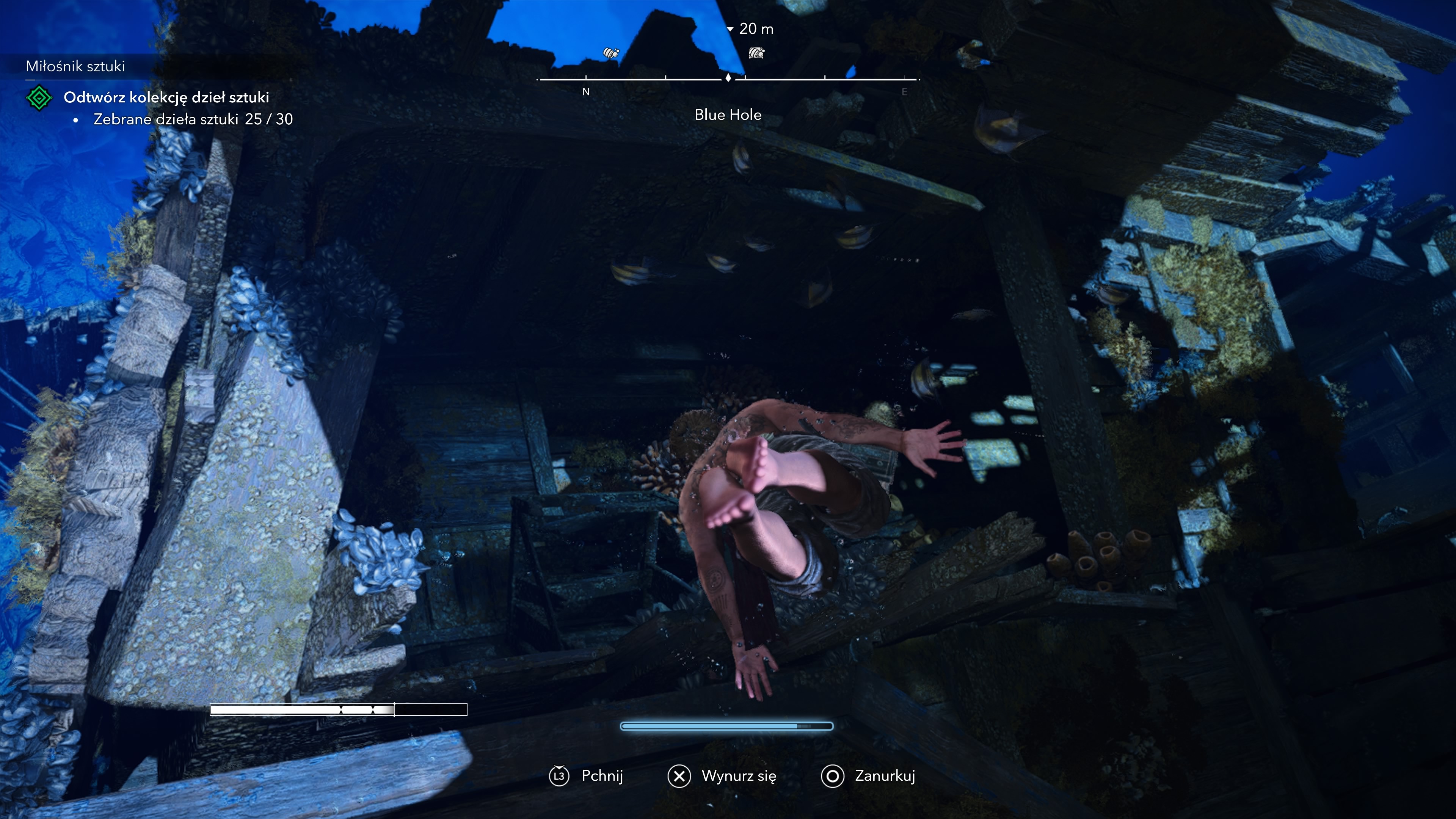 Assassin's Creed Black Flag Resynced - Blue Hole: skrzynie i sekrety