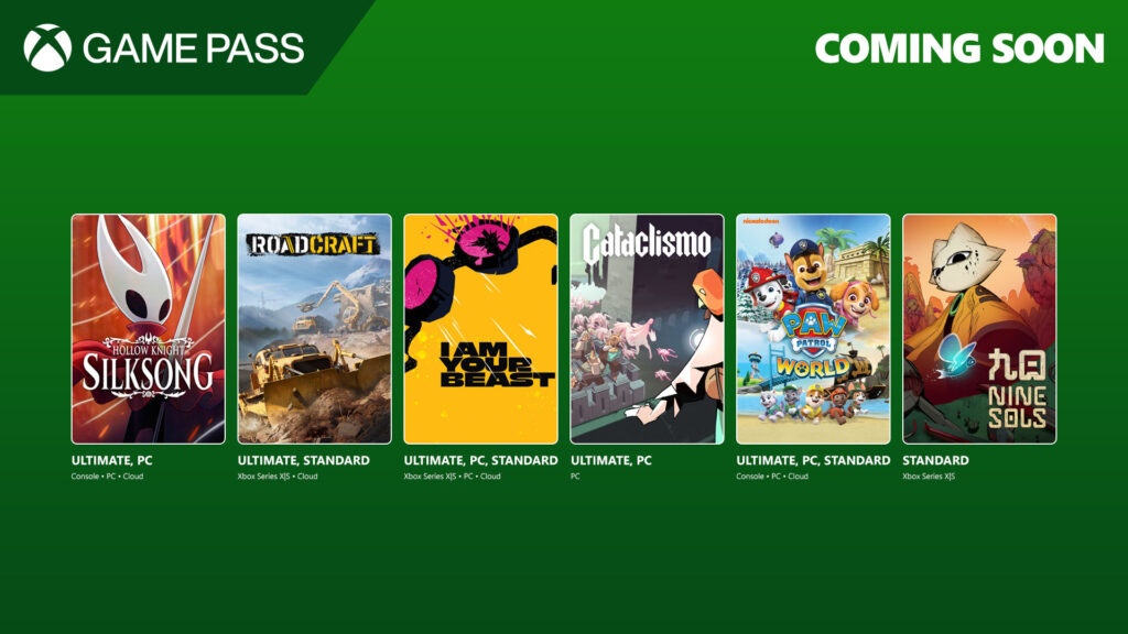 Xbox Game Pass, wrzesień 2025