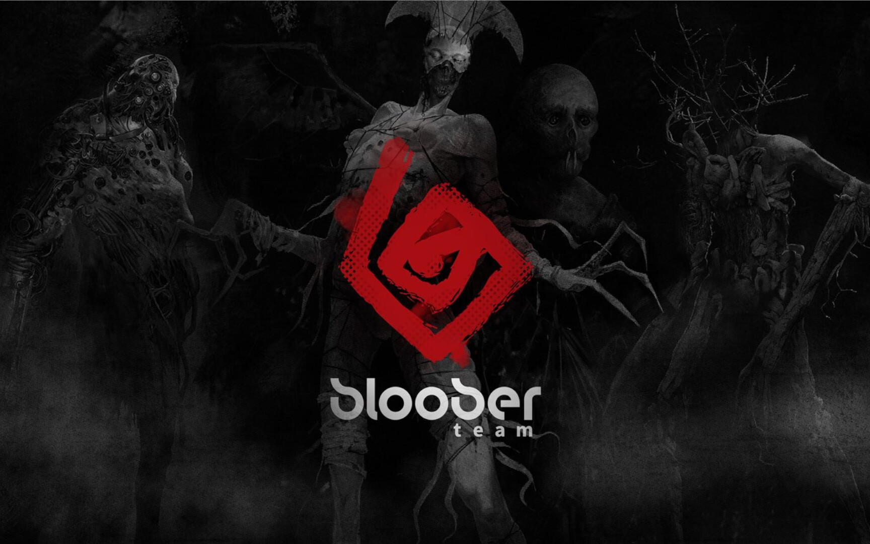 Bloober Team - logo + potwory