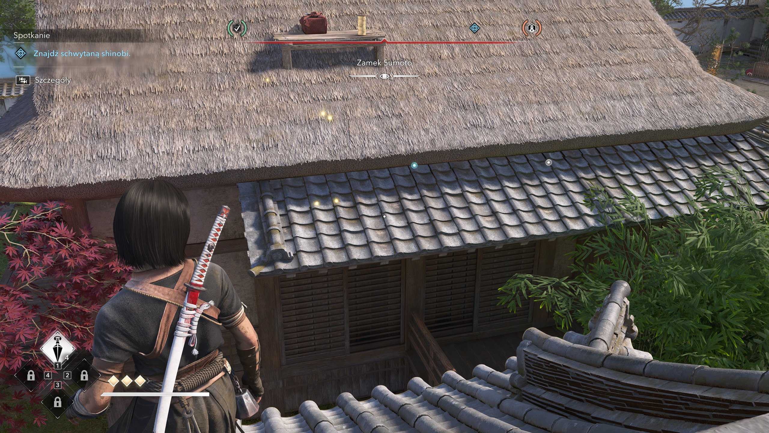 Assassin's Creed Shadows - Shinobi na Awaji, Spotkanie: Sumoto, cieśla, rezydencja samurajska, zamek