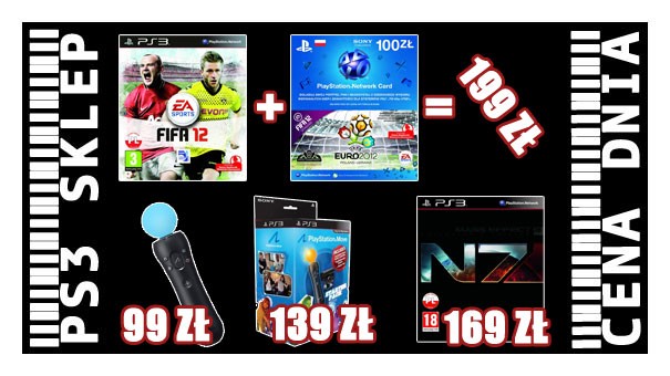 PROMOCJA: FIFA 12 PL, dodatek EURO 2012, Mass Effect 3 i PlayStation Move w najlepszych cenach w Polsce!