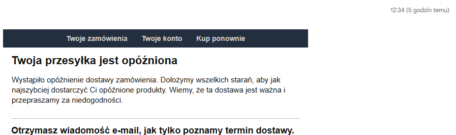 Control Resonant -  Amazon opóźnia dostawę pudełka
