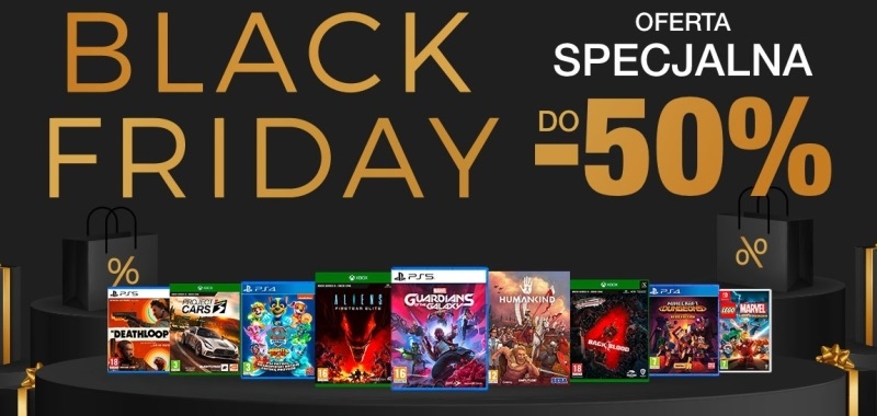 Gry na PS5, PS4, Xboksy, Switcha i PC w promocji. Cenega zaprasza na Black Friday