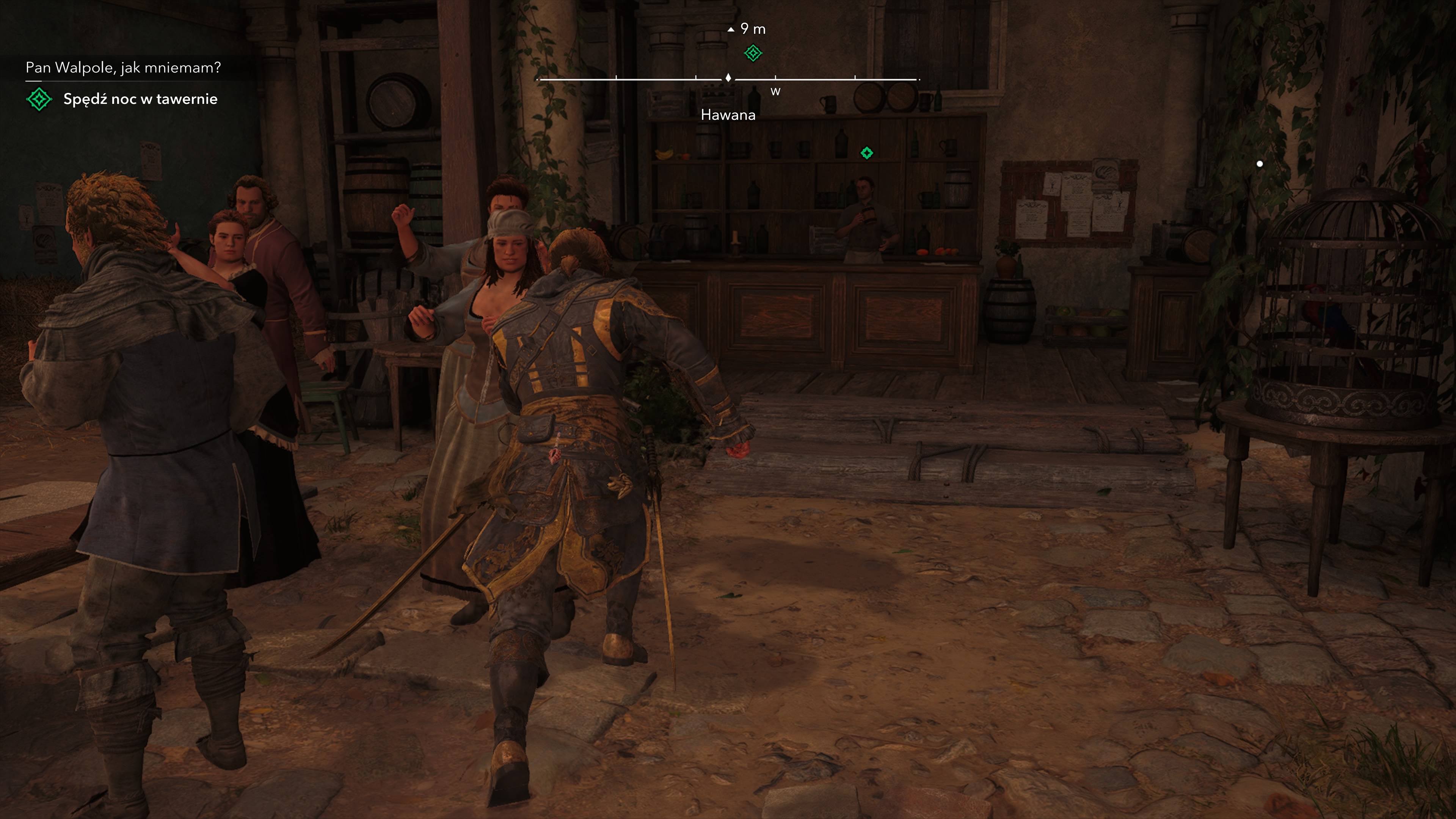 Assassin's Creed Black Flag Resynced - Pan Walpole jak mniemam: gubernator, pistolet, ukryte ostrze
