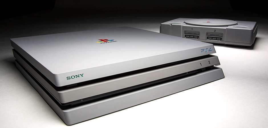 PlayStation 4 Pro Retro jak Szarak. Film prezentuje limitowaną edycję konsoli
